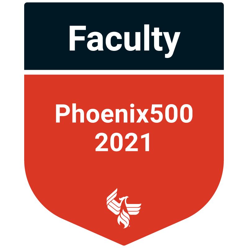 Phoenix 500 Distinguished Faculty Award 2021