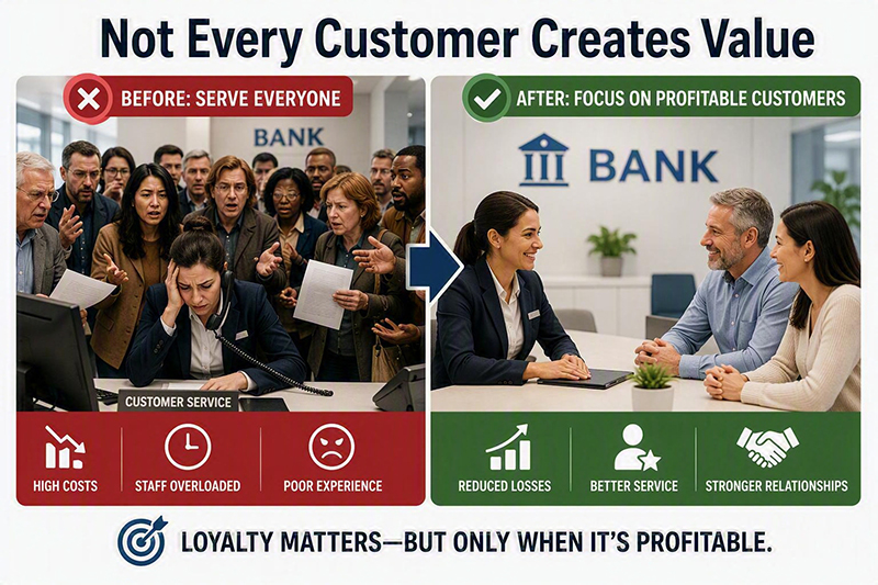 Profitable loyalty—not customer retention at any cost—is the foundation of sustainable growth. [Image: Copilot]