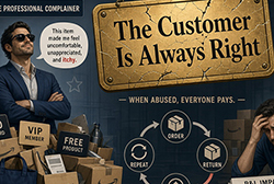 When “the customer is always right” becomes a strategy instead of a principle, everyone else pays the price. [Image: Grok (xAI)]